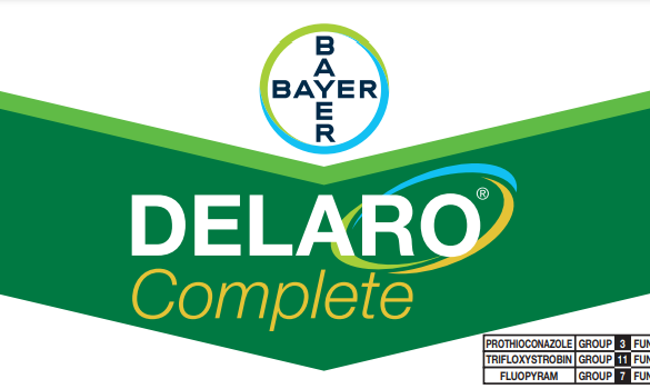 May 2021 –Bayer Crop Science division of Bayer announced that Delaro® Complete has been registered for use in Eastern Canada on corn, soybeans and cereals. The new foliar fungicide delivers effective and consistent control of major corn, soybean, and cereals diseases. Delaro® Complete fungicide offers unique chemistries in all three modes of action. These powerful ingredients work together to provide consistent control of most major corn and soybean diseases and increased plant health all season long. This product has been approved for use in the following states: AL, AR, CO, CT, DE, GA, IA, ID, IL, IN, KS, KY, MA, MD, MI, MN, MO, MS, MT, NC, ND, NE, NH, NJ, NM, NV, OH, OK, OR, PA, RI, SC, SD, TN, TX, VA, VT, WA, WI, WV, WY. Delaro Complete is a 458 Suspension Concentrate (SC). Delaro Complete contains three active ingredients. The first, fluopyram, is a group 7, or SDHI, which has activity on important diseases such as white mold, brown spot and gray leaf spot and significant plant health upsides. The second, prothioconazole, is a group 3, or triazole, which has a very broad and deep spectrum of disease control and activity. The third, trifloxystrobin, is a group 11, or strobilurin, that shows preventative activity on many diseases, and offers an array of plant health effects. Delaro Complete fungicide is formulated with three heavy-hitting modes of action, together maximizing activity of even the toughest diseases. In corn, Delaro Complete has excellent preventive and curative defenses against yield-robbing diseases including (but not limited to), tar spot, gray leaf spot, northern corn leaf blight, anthracnose leaf blight and southern rust. In soybeans, Delaro Complete defends against frogeye leaf spot, brown spot, aerial blight and white mold amongst others. Explore a more complete list of diseases Delaro® Complete controls. In corn, Delaro Complete provides excellent preventive defenses against yield robbing diseases such as common rust, eye spot, Northern corn leaf blight and tar spot. In soybeans, Delaro Complete protects against all major soybean diseases as well as providing enhanced suppression of white mould. Delaro Complete is available to Eastern Canadian farmers for the 2021 growing season. Delaro Complete is available in 2x2.5-gallon cases, 270-gallon totes and bulk. Please refer weblink for label directions: https://s3-us-west-1.amazonaws.com/agrian-cg-fs1-production/pdfs/_DELARO_Complete_Label.pdf
