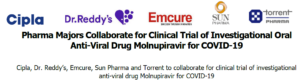 Cipla, Dr. Reddy’s, Emcure, Sun Pharma and Torrent to collaborate for clinical trial of investigational anti-viral drug Molnupiravir for COVID-19