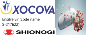 Ensitrelvir (code name S-217622, brand name Xocova)